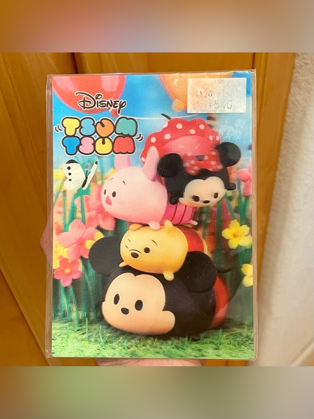 Disney Tsum Tsum Holographic 3D Lenticular Postcard Japan Mickey Minnie Pooh Pig